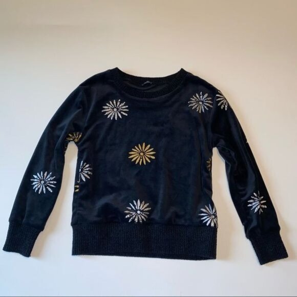 Splendid x Margherita Metallic Flowers‎ Sweater - Picture 1 of 5
